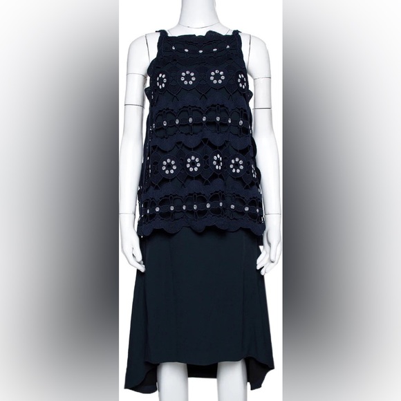 ✨ NWOT CHLOE navy guipure dress - Picture 13 of 13